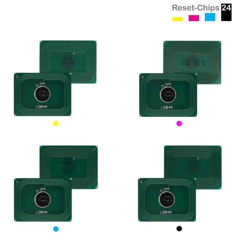 4x Toner Chip Y/M/C/K passt für OKI MC 853 873 883 7300 Seiten