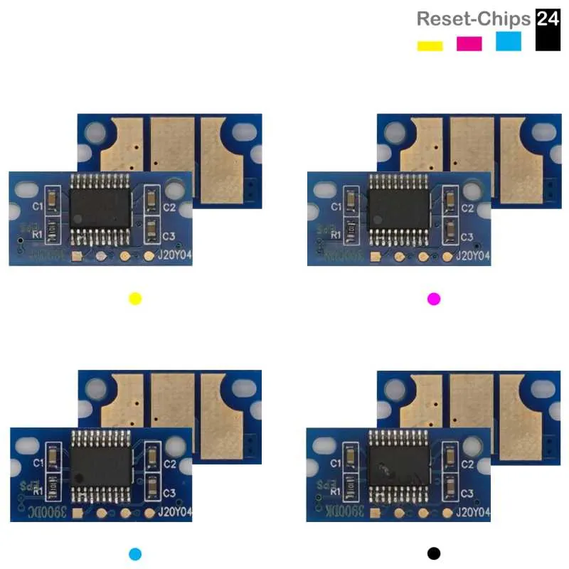 4x Trommel Chip Y/M/C/K passt für Epson Aculaser C3900 Aculaser CX 37