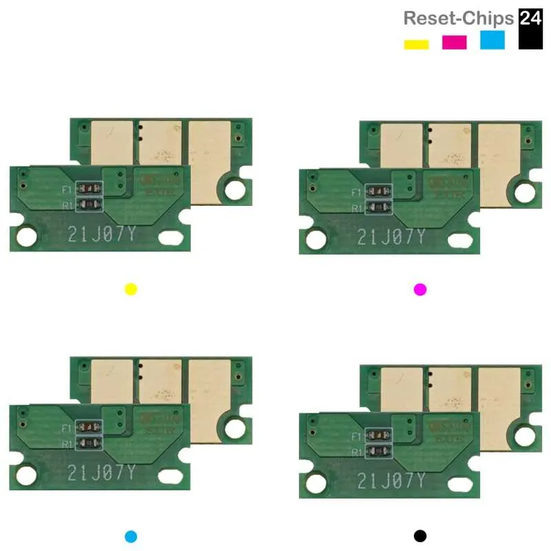 4x Toner Chip Y/M/C/K passt für Konica Minolta Bizhub C3300i C4000i