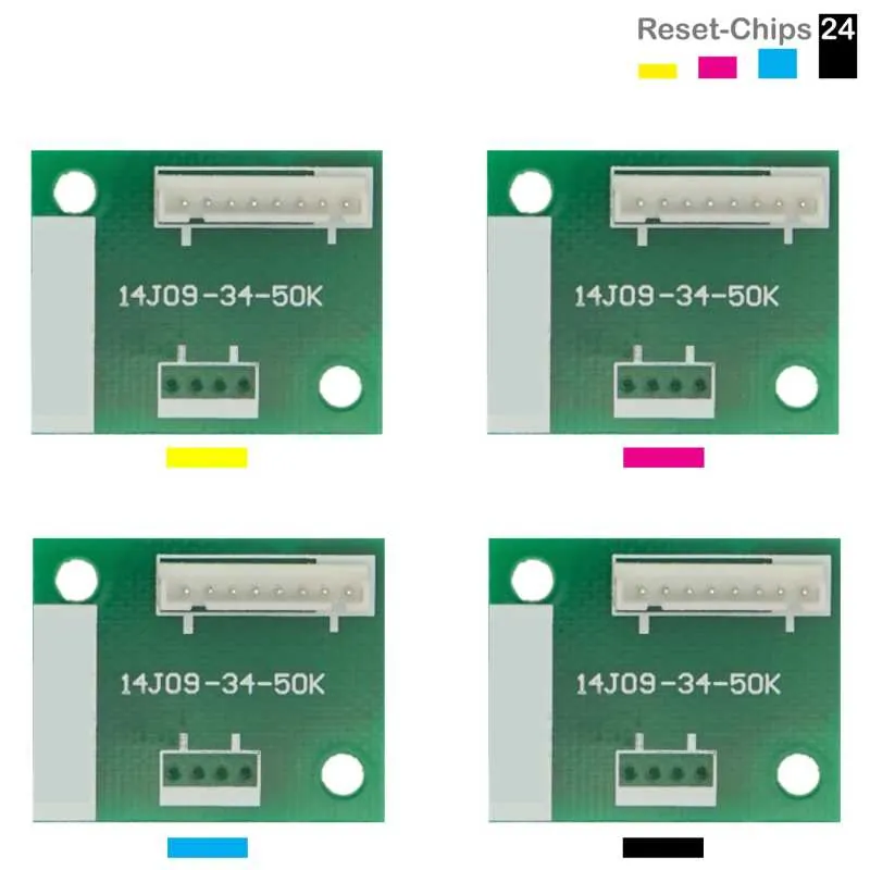 4x Trommel Chip Y/M/C/K passt für Olivetti D-Color MF 450 550 (B0655 .. 58)