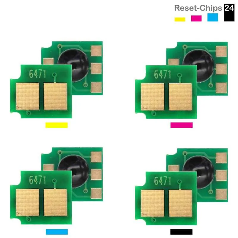 4x Toner Chip Y/M/C/K passt für Canon Lasershot LBP 5300 LBP 5360 (711)