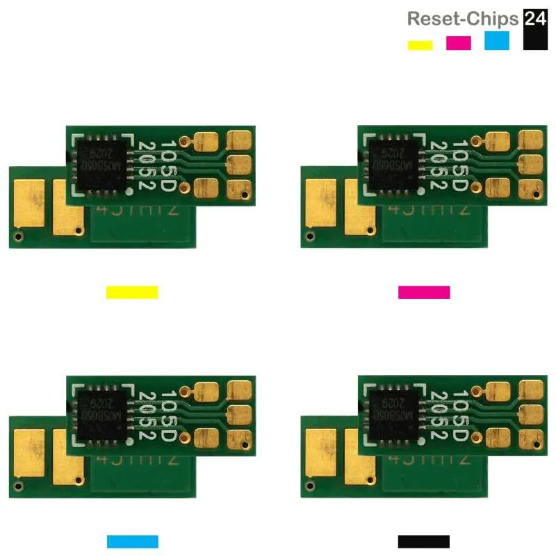 4x Toner Chip Y/M/C/K passt für Canon i-SENSYS LBP 611 MF 631 MF 632 MF 633 045H