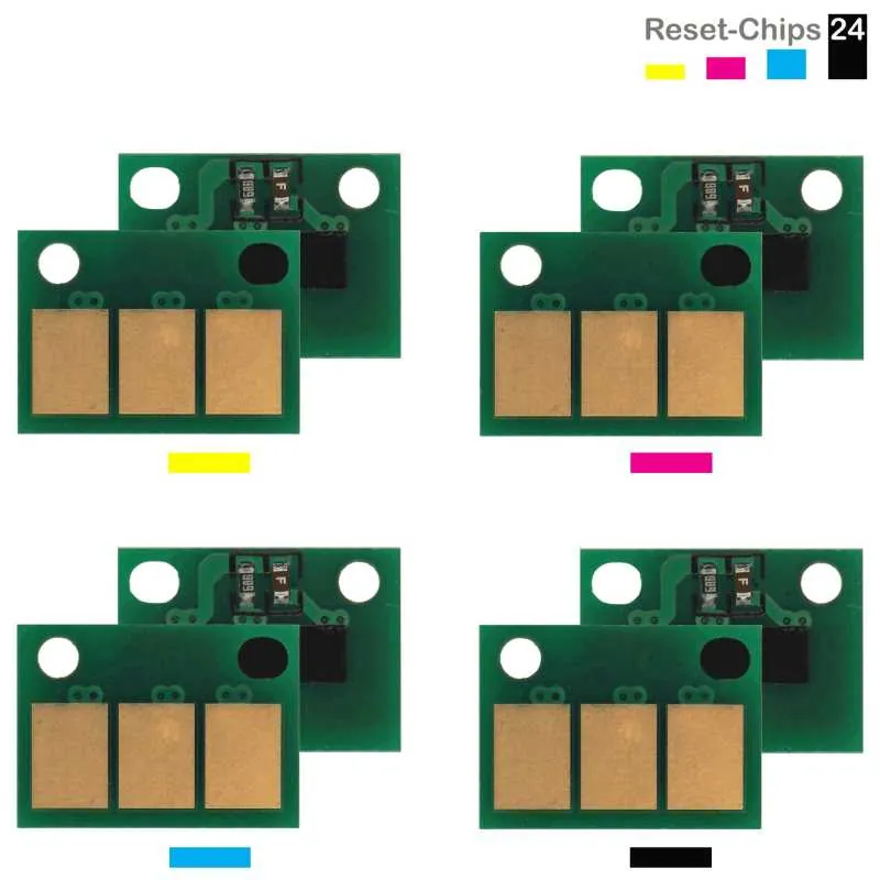 4x Toner Chip Y/M/C/K passt für Konica Minolta Bizhub C450i C550i C650i TN626