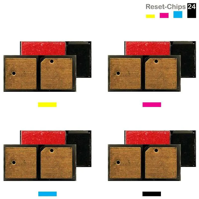 4x Toner Chip Y/M/C/K passt für Canon imageRUNNER Advance C250i C255i EXV47