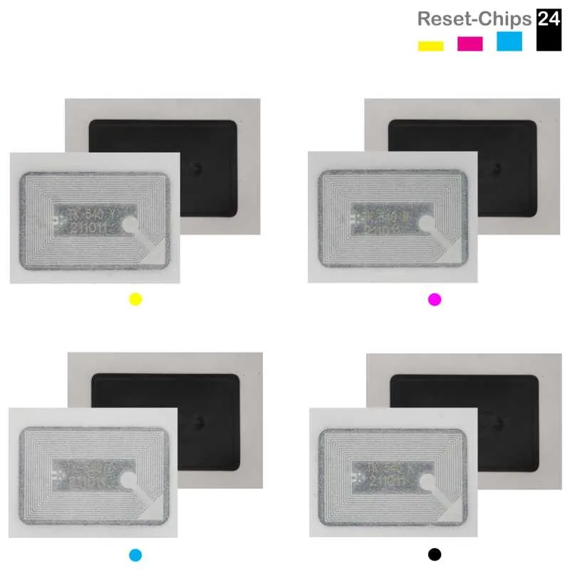 4x Toner Chip Y/M/C/K passt für Kyocera FS-C 5100