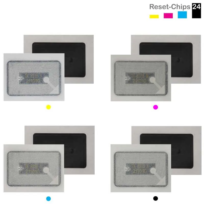 4x Toner Chip Y/M/C/K passt für Copystar CS 2550ci Kyocera TASKalfa 2550ci