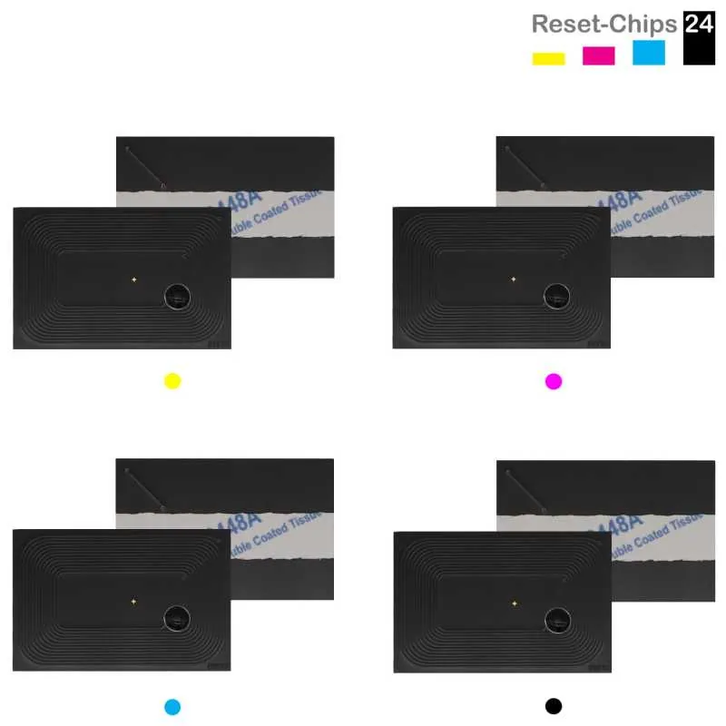 4x Toner Chip Y/M/C/K passt für Kyocera FS-C 8100DN