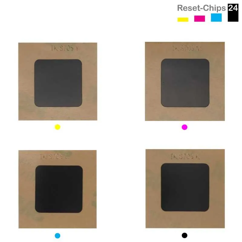 4x Toner Chip Y/M/C/K passt für Copystar CS 6550 6551 7550 7551