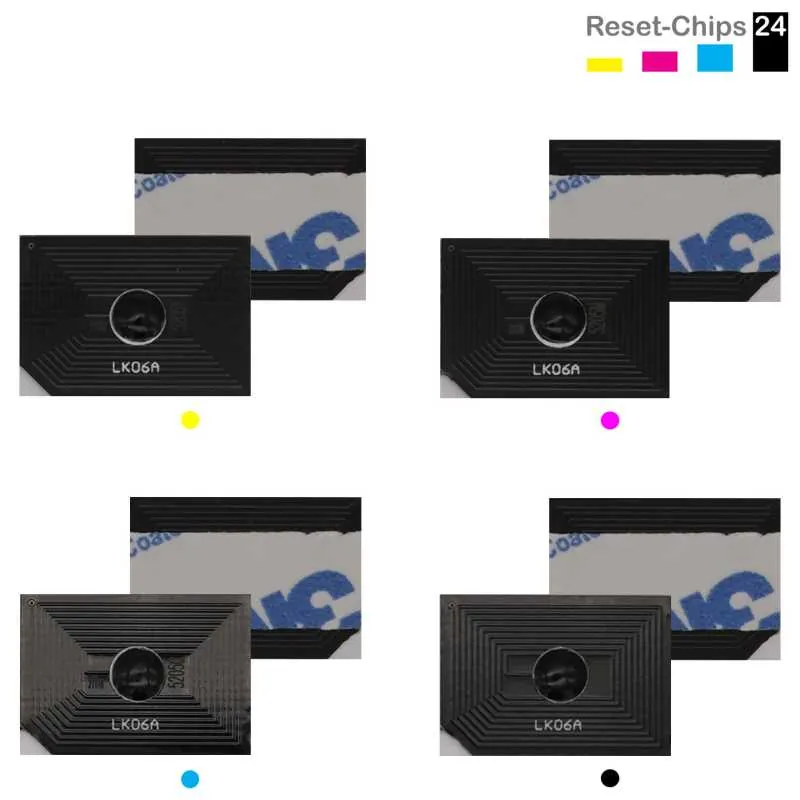 4x Toner Chip Y/M/C/K passt für Copystar CS 356ci Kyocera TASKalfa 356ci 358ci