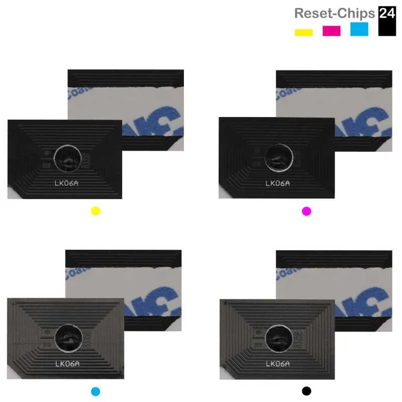 4x Toner Chip Y/M/C/K passt für Copystar CS 3252ci Kyocera TASKalfa 3252ci