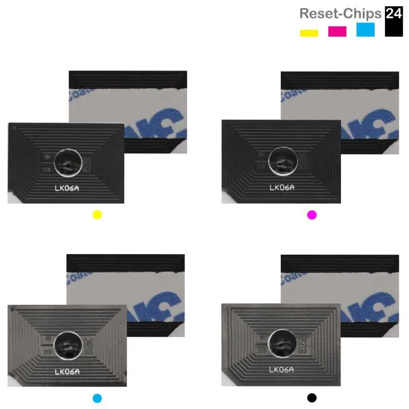 4x Toner Chip Y/M/C/K passt für Copystar CS 3552ci 4052ci