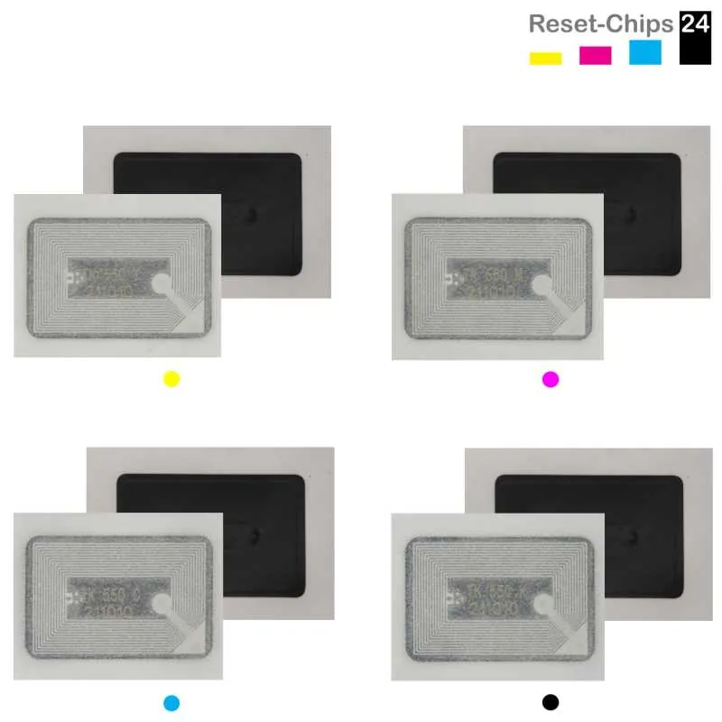 4x Toner Chip Y/M/C/K passt für Kyocera FS-C 5200