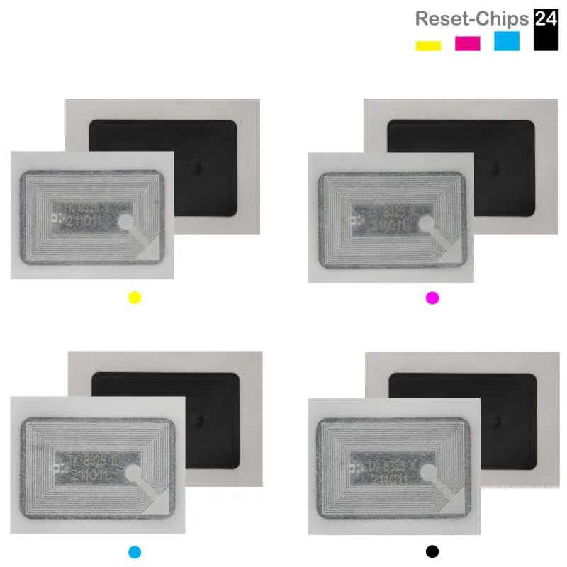 4x Toner Chip Y/M/C/K passt für Copystar CS 2551ci Kyocera TASKalfa 2551ci