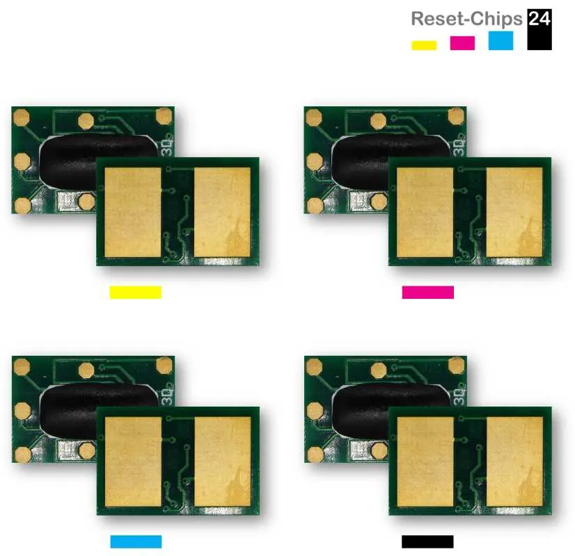 4x Toner Chip Y/M/C/K passt für OKI C332 MC363 46508709 ..712