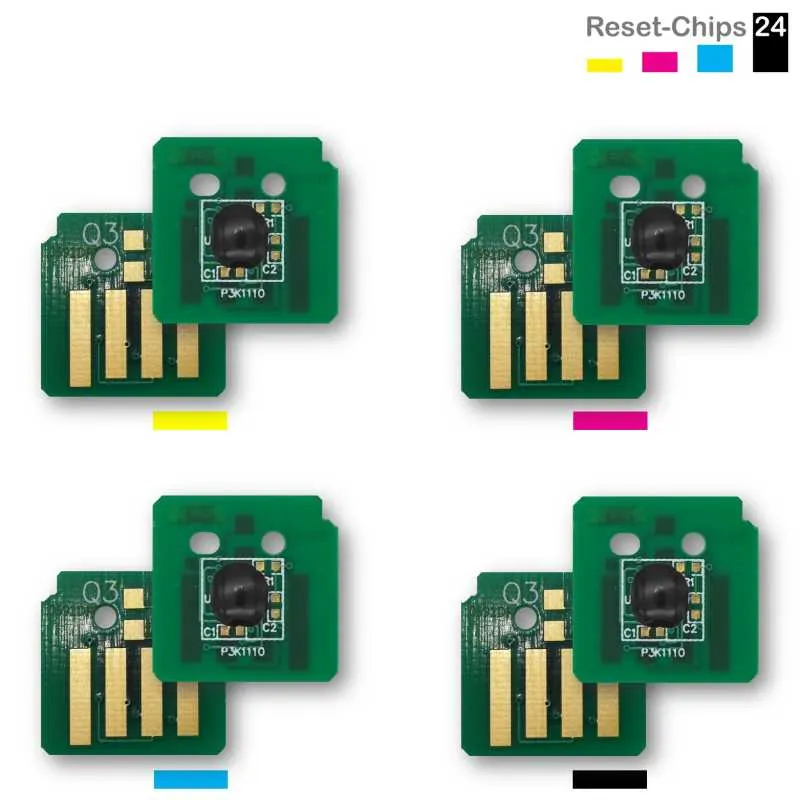 4x Toner Chip Y/M/C/K passt für Xerox VersaLink C7030 106R03745..48 Ost Europa