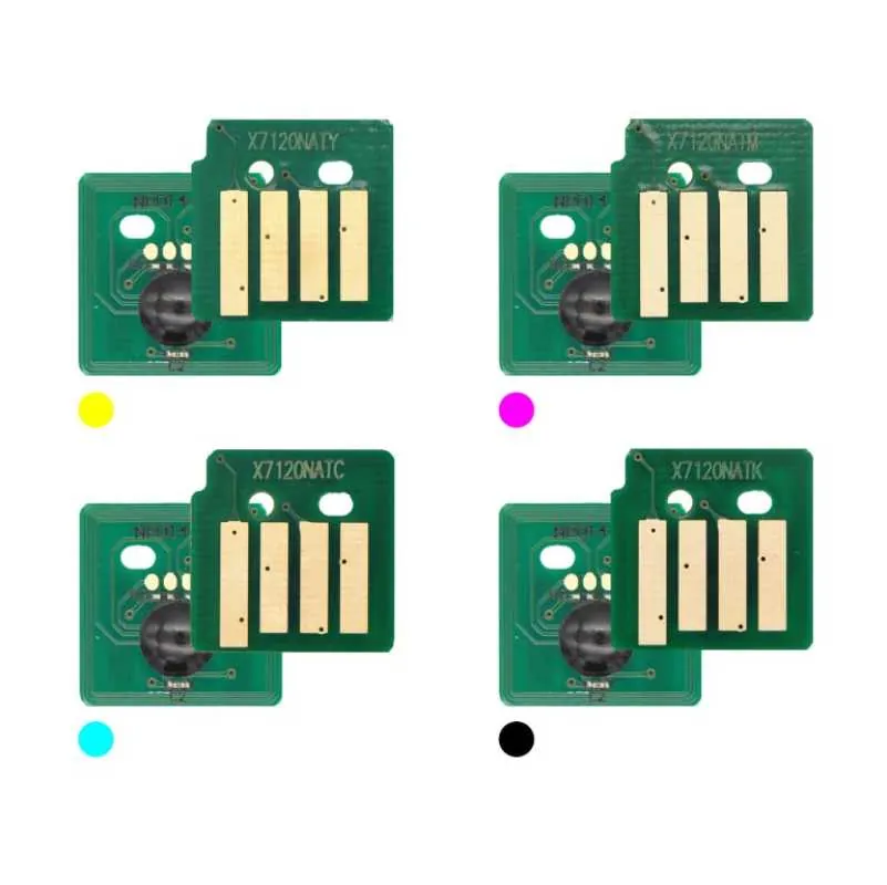 4x Toner Chip Y/M/C/K passt für Xerox WorkCentre 7125 006R01461 ..64 Ost Europa