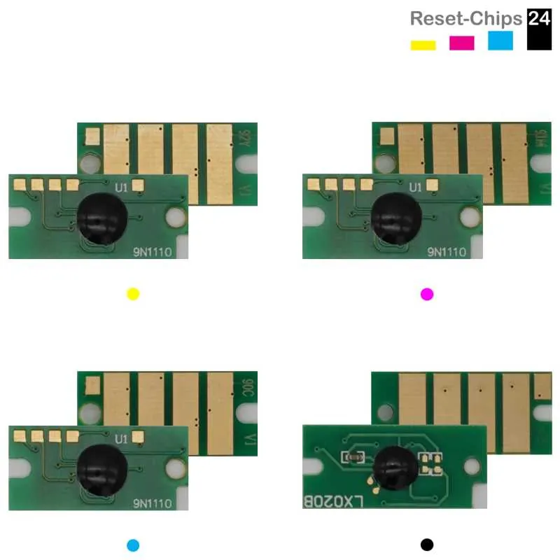 4x Toner Chip YMCK passt für Xerox Phaser 6510 106R03693 ..95 + 3488 Ost Europa