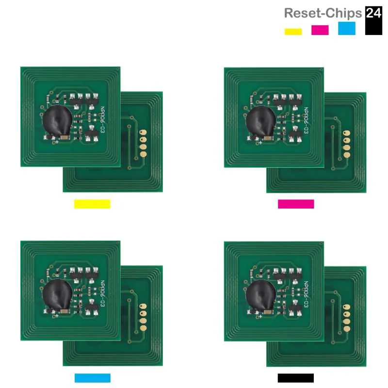 4x Toner Chip Y/M/C/K passt für Xerox DocuColor 5000 006R01251..54 Ost Europa