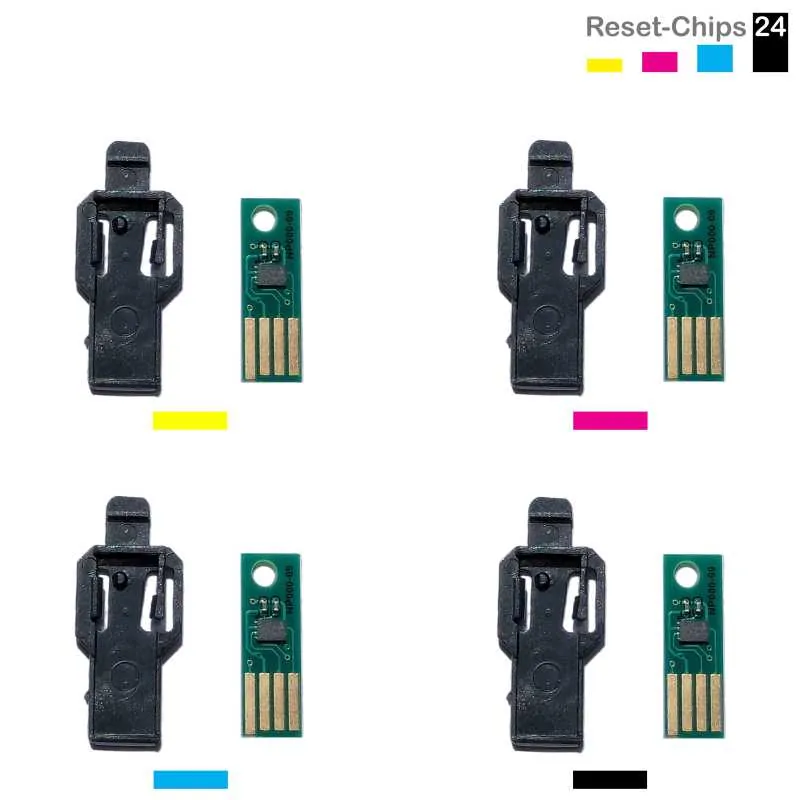 4x Trommel Chip Y/M/C/K passt für Dell C2660 C2665 C3760 C3765 593BBEJ /Y/M/C/K