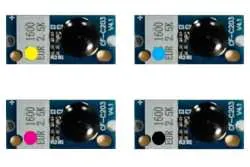 4x Toner Chip Y/M/C/K passt für Konica Minolta Magicolor 1600 1650 1680 1690