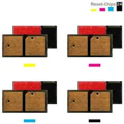 4x Toner Chip Y/M/C/K passt für Canon imageRUNNER Advance C5535i C5540i EXV51