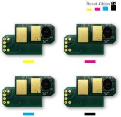 4x Toner Chip Y/M/C/K passt für OKI ES3451 ES5430 ES5461 44469740 ..742 + ..814