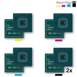5x Toner Chip YMC +2K passt für Xerox Colour C75 006R01375..78 metered